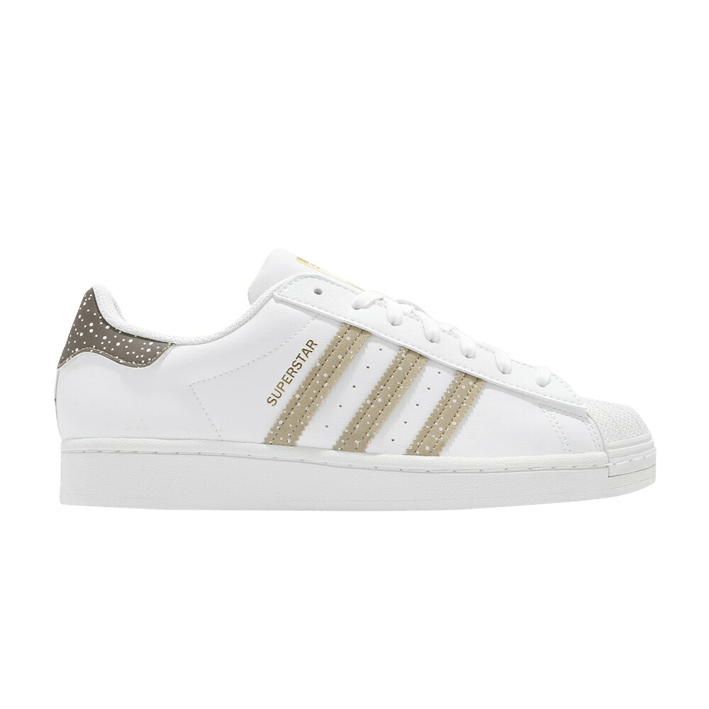 アディダス はやりっ児 白いこと 白いこと ゴールド \u0027CHRISTMAS GINGERBREAD\u0027 スニーカー レディース ADIDAS WMNS SUPERSTAR / FOOTWEAR WHITE RAW GOLD GUM5
