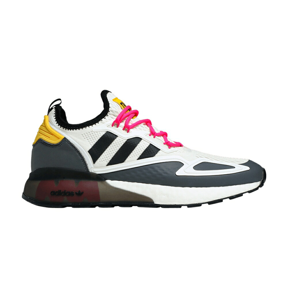 アディダス ブースト 白色 ホワイト コア 黒色 ブラック 灰色 グレー 'TIME GREY' スニーカー メンズ ADIDAS NINJA X ZX 2K BOOST IN - WHITE / CLOUD WHITE CORE BLACK GREY FIVE|スニケス