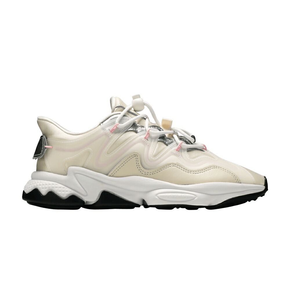 アディダス 白色 ホワイト ピンク 銀色 シルバー CHALK PINK スニーカー レディース ADIDAS WMNS OZWEEGO PLUS WHITE / CHALK WHITE CLEAR PINK SILVER