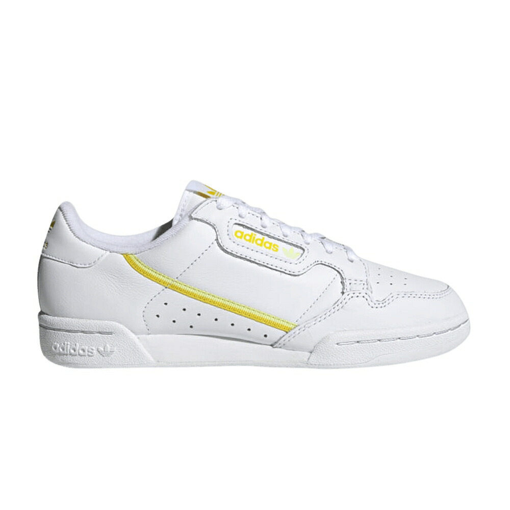 アディダス 白色 ホワイト 黄色 イエロー WHITE YELLOW スニーカー レディース ADIDAS WMNS CONTINENTAL 80 SEMI FROZEN / CLOUD WHITE YELLOW SEMI FROZEN