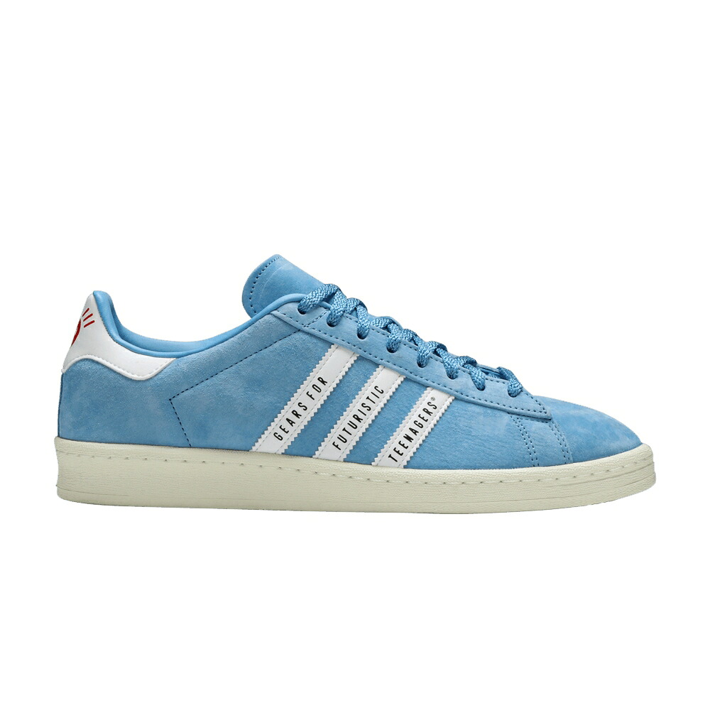 アディダス 構内 青碧 青碧 白いこと 白いこと \u0027LIGHT BLUE\u0027 スニーカー メンズ ADIDAS HUMAN MADE X CAMPUS / LIGHT BLUE FOOTWEAR WHITE OFF