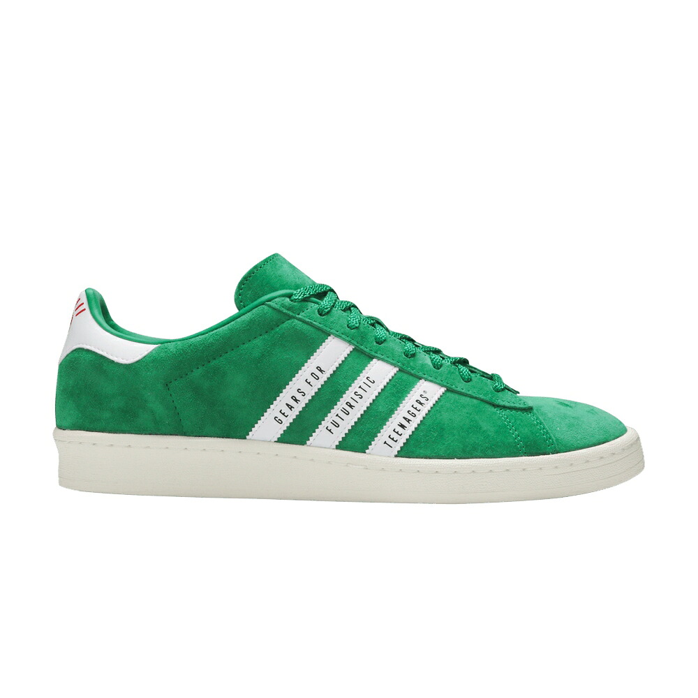 アディダス 校庭 緑 緑であること 白いこと 白いこと \u0027GREEN\u0027 スニーカー メンズ ADIDAS HUMAN MADE X CAMPUS / GREEN FOOTWEAR WHITE OFF WHITE