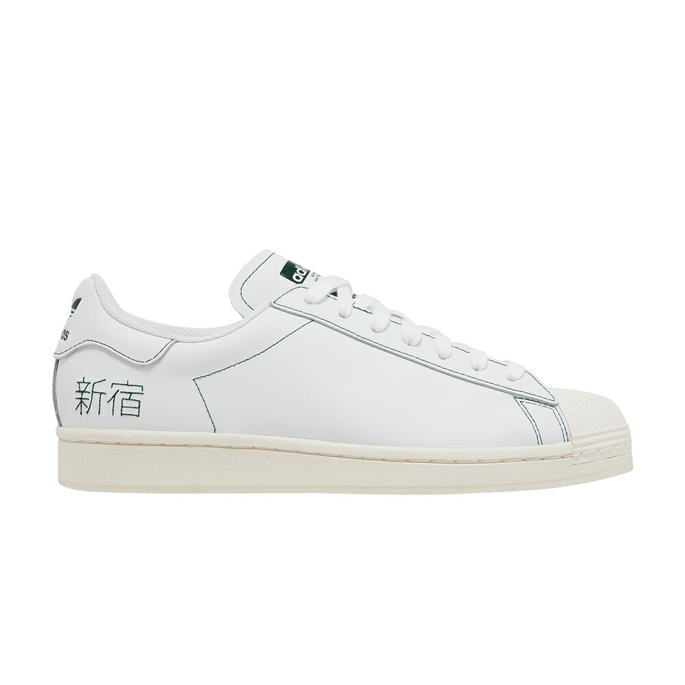 アディダス スーパースター ピュア 白色 ホワイト EMBROIDERED WHITE スニーカー メンズ ADIDAS SUPERSTAR PURE KATAKANA - CHALK / CLOUD WHITE CLOUD WHITE CHALK