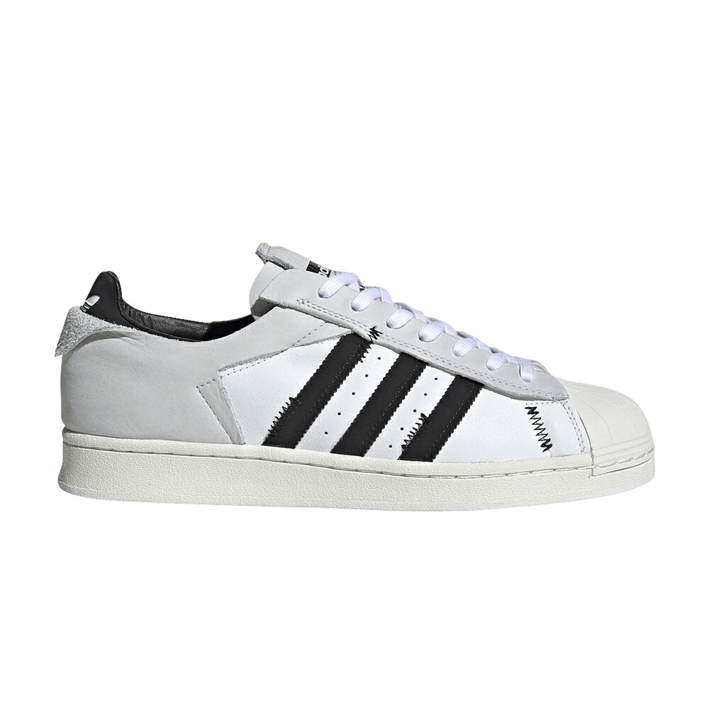 アディダス はやりっ児 白いこと 白いこと 中核グループ 黒いこと 黒いこと \u0027BLACK STRIPES\u0027 スニーカー メンズ ADIDAS SUPERSTAR WS2 DECONSTRUCTED / CLOUD WHITE CORE BLACK OFF WHITE