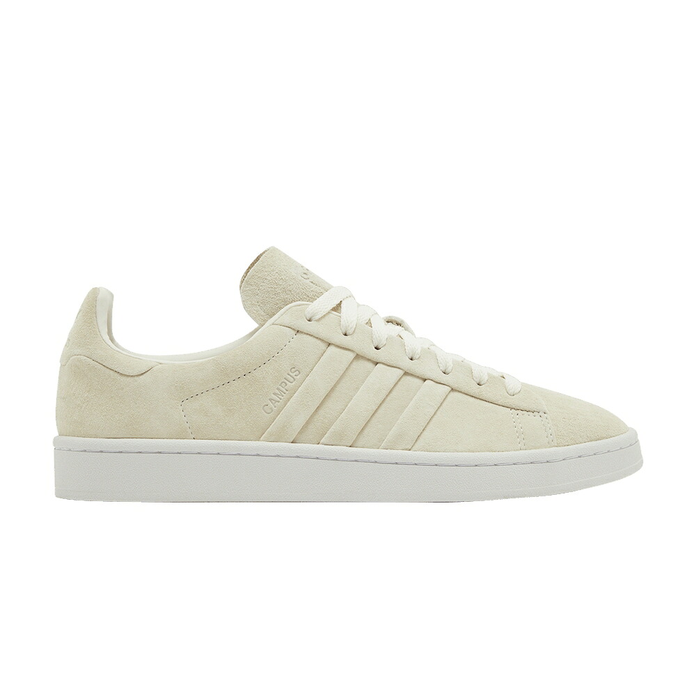 アディダス キャンパス 白色 ホワイト 'STITCH TURN' スニーカー メンズ ADIDAS CAMPUS AND / CHALK WHITE CHALK WHITE CLOUD｜スニケス