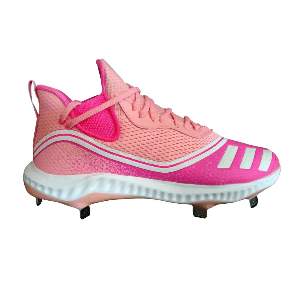 アディダス アイコン バウンス ぼうぜん自失 サクラ色 白いこと 白いこと \u0027BREAST AWARENESS\u0027 スニーカー メンズ ADIDAS ICON 5 BOUNCE CANCER / SHOCK PINK SHOCK PINK WHITE