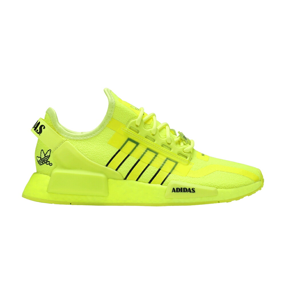 アディダス 黄味がかった 黄色 中核グループ 黒いこと 黒いこと NMD_R1 \u0027SOLAR YELLOW\u0027 スニーカー メンズ ADIDAS V2 J / SOLAR YELLOW CORE BLACK CLOUD