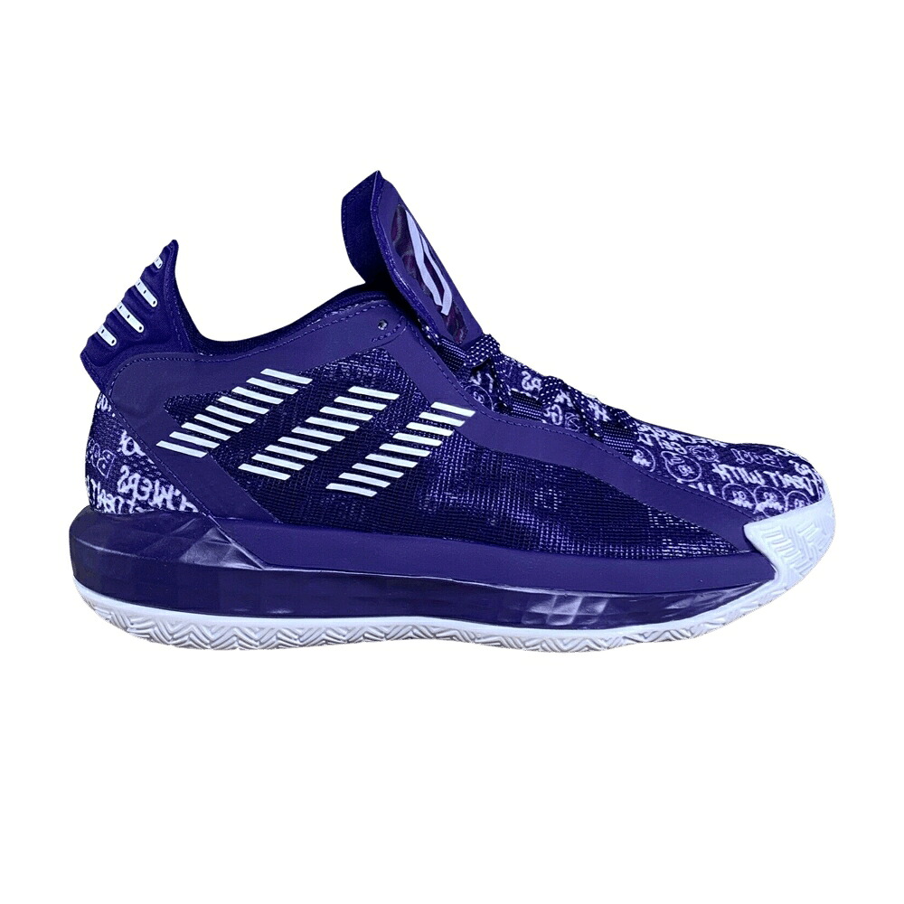 アディダス チーム 紫 パープル 白色 ホワイト 'HECKLERS PURPLE' スニーカー メンズ ADIDAS DAME 6 TEAM PACK - ACTIVE / ACTIVE PURPLE FOOTWEAR WHITE|スニケス