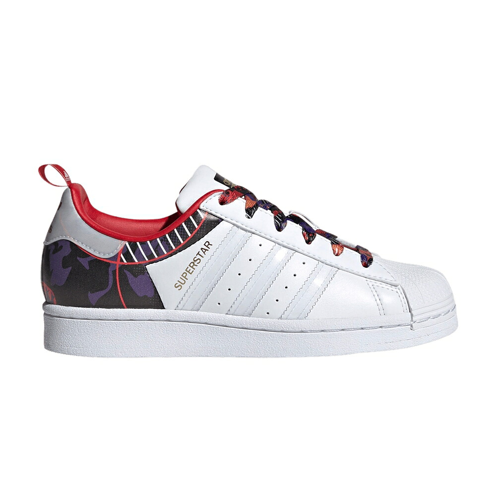 アディダス はやりっ児 白いこと 白いこと \u0027CHINESE CAMO\u0027 スニーカー メンズ ADIDAS SUPERSTAR J NEW YEAR - OF THE OX / CLOUD WHITE CLOUD WHITE SCARLET