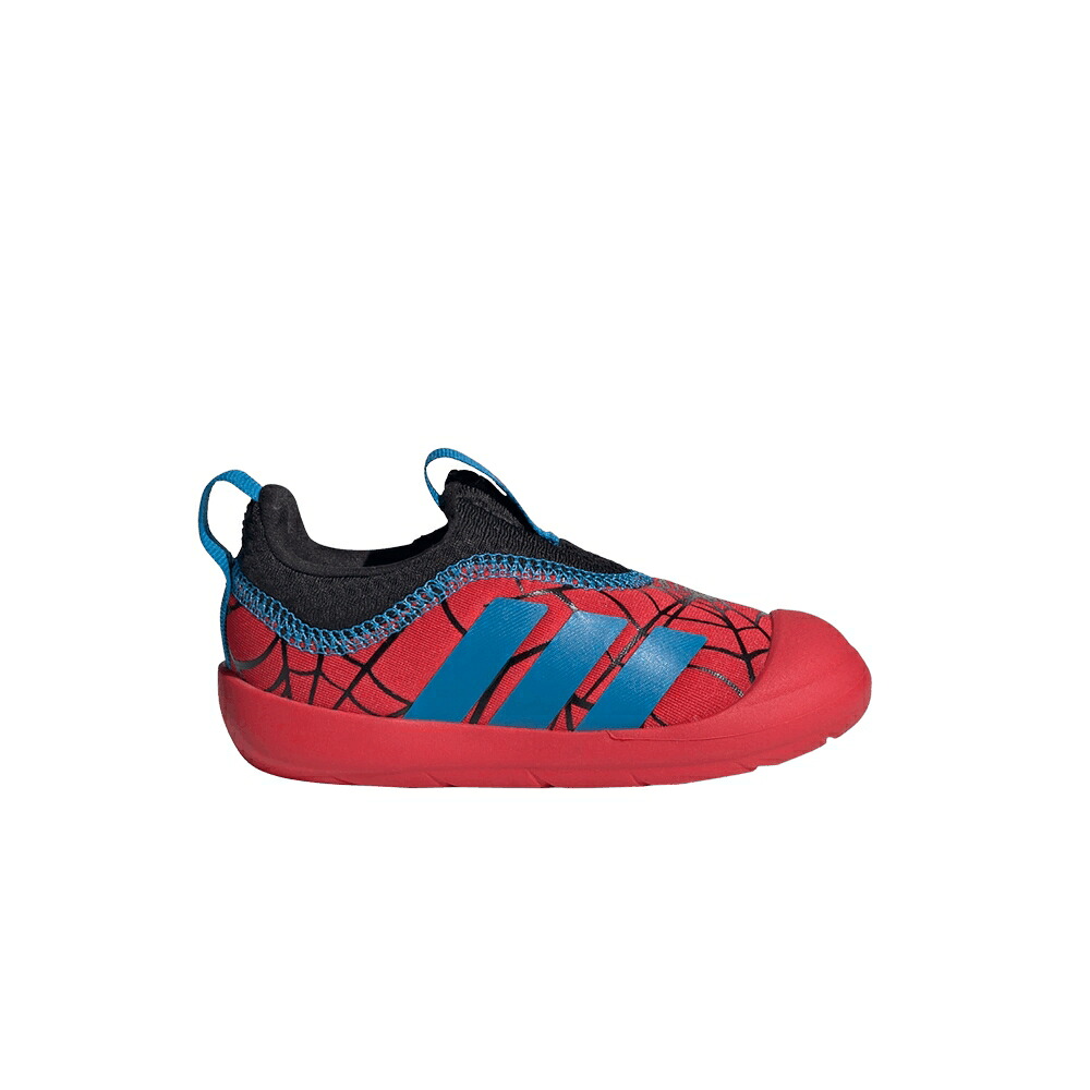 アディダス スリッポン ピュア 青色 ブルー コア 黒色 ブラック 'SPIDERMAN' スニーカー メンズ ADIDAS MARVEL X MONOFIT SLIP-ON I 'SPIDER-MAN' / PURE RUBY BRIGHT BLUE CORE BLACK|スニケス