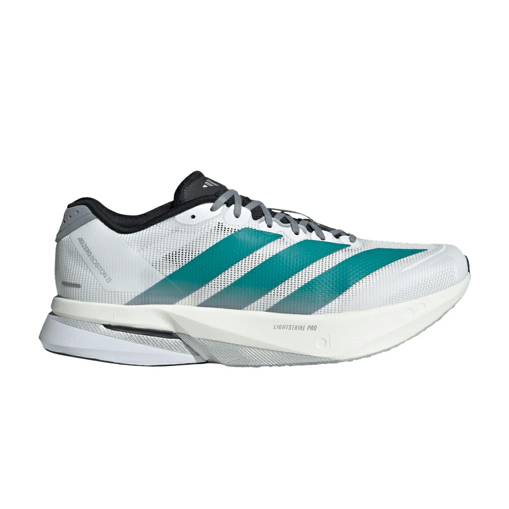 アディダス アディゼロ ボストン サーティーン ピュア 白色 ホワイト 灰色 グレー WHITE TEAL スニーカー メンズ ADIDAS ADIZERO BOSTON 13 PURE / CLOUD WHITE PURE TEAL GREY