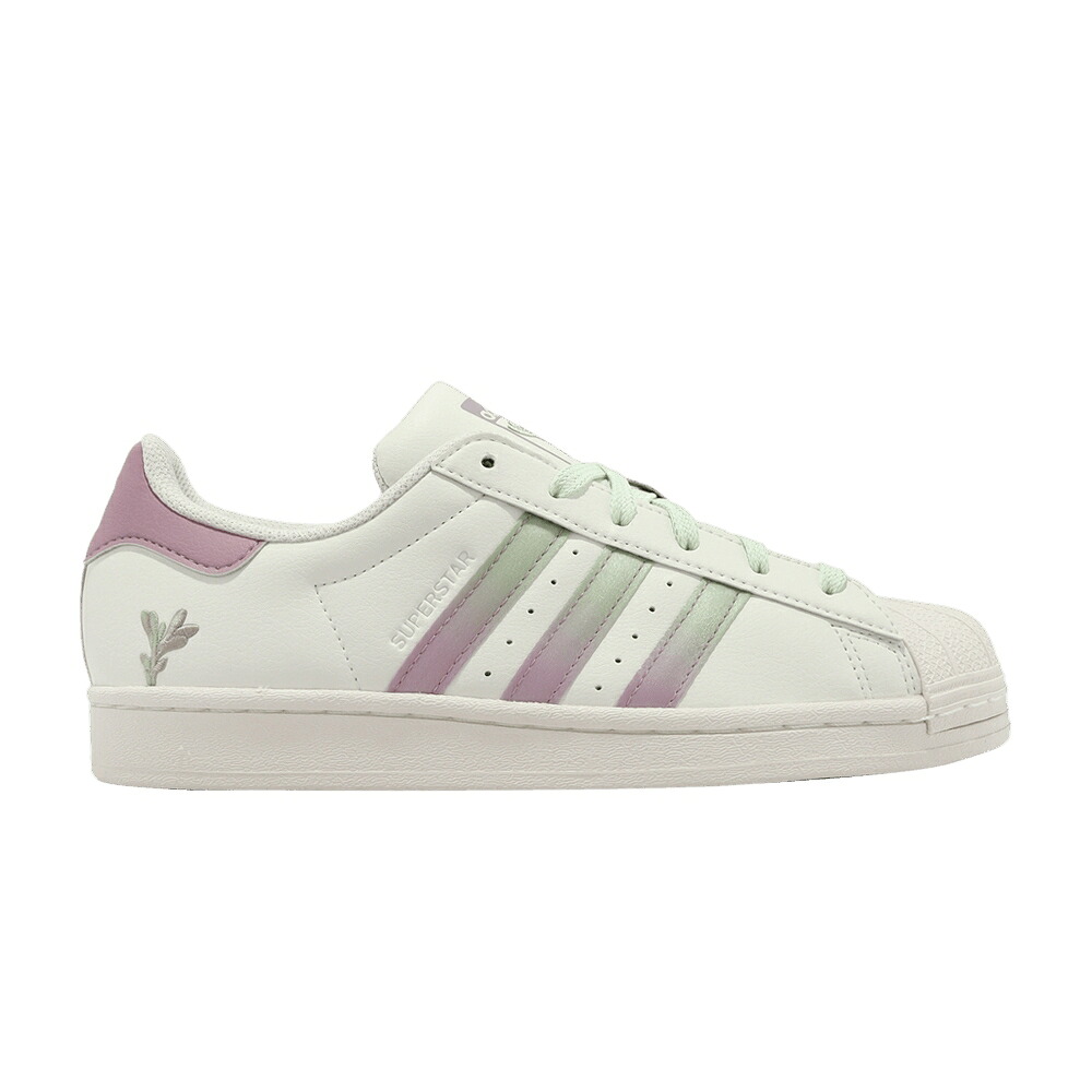 アディダス はやりっ子 白いこと 白いこと 神通力 \u0027PLANT GROWTH\u0027 スニーカー レディース ADIDAS WMNS SUPERSTAR / WHITE TINT MAGIC MAUVE MAGIC