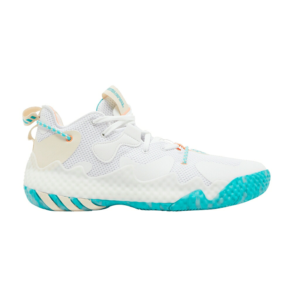 アディダス ハーデン 白色 ホワイト VOL. 'THE BAHAMAS' スニーカー メンズ ADIDAS HARDEN 6 / CLOUD WHITE ECRU TINT BEAM｜スニケス