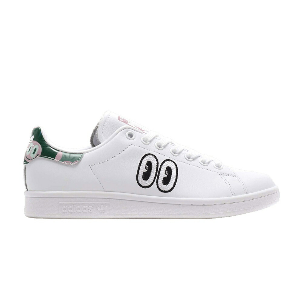 アディダス 白色 ホワイト コア スタンスミス 'EYES' スニーカー レディース ADIDAS HATTIE STEWART X WMNS STAN SMITH / FOOTWEAR WHITE SOFT VISION CORE
