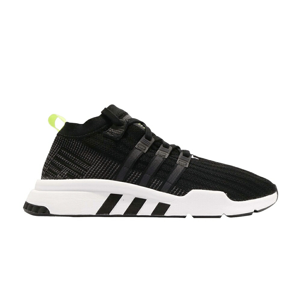 アディダス ミッド コア 黒色 ブラック 灰色 グレー 白色 ホワイト スニーカー メンズ ADIDAS EQT SUPPORT MID ADV PRIMEKNIT / CORE BLACK GREY FOOTWEAR WHITE