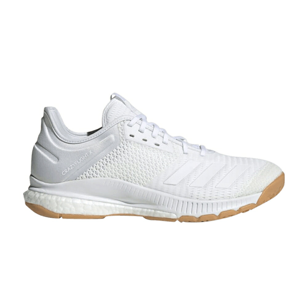 アディダス 白色 ホワイト 'CLOUD GUM' スニーカー レディース ADIDAS WMNS CRAZYFLIGHT X 3 WHITE / CLOUD WHITE CLOUD WHITE GUM