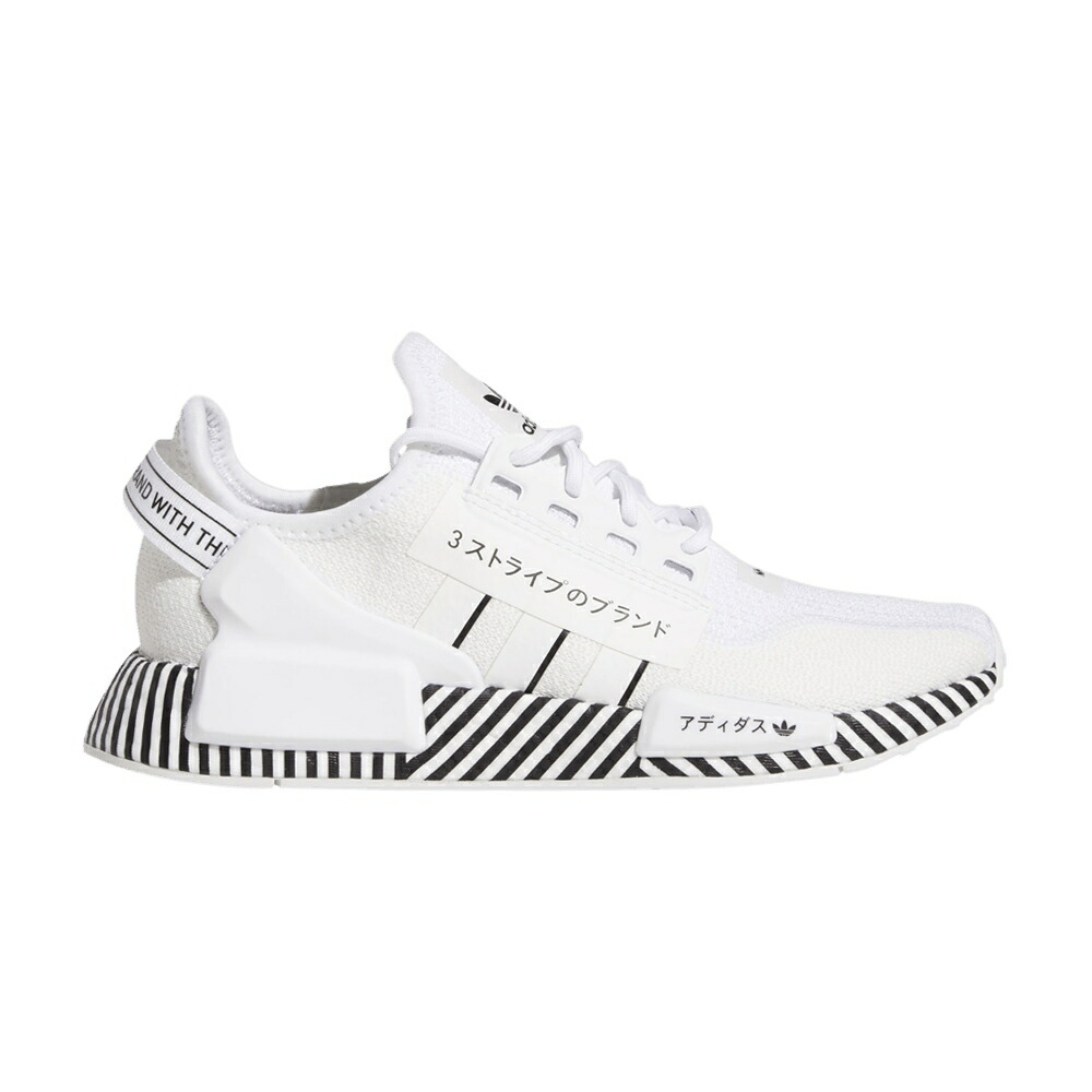 アディダス 白いこと 白いこと 中核グループ 黒いこと 黒いこと NMD_R1 \u0027DAZZLE WHITE\u0027 スニーカー メンズ ADIDAS V2 J PACK - CLOUD / CLOUD WHITE CORE BLACK CLOUD