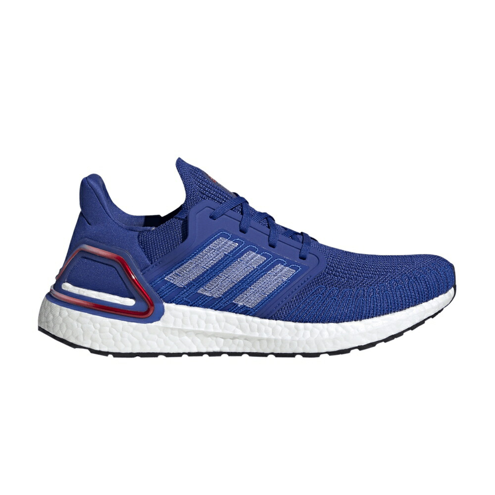 アディダス 青色 ブルー 白色 ホワイト ROYAL SCARLET スニーカー メンズ ADIDAS ULTRABOOST 20 BLUE / ROYAL BLUE CLOUD WHITE SCARLET