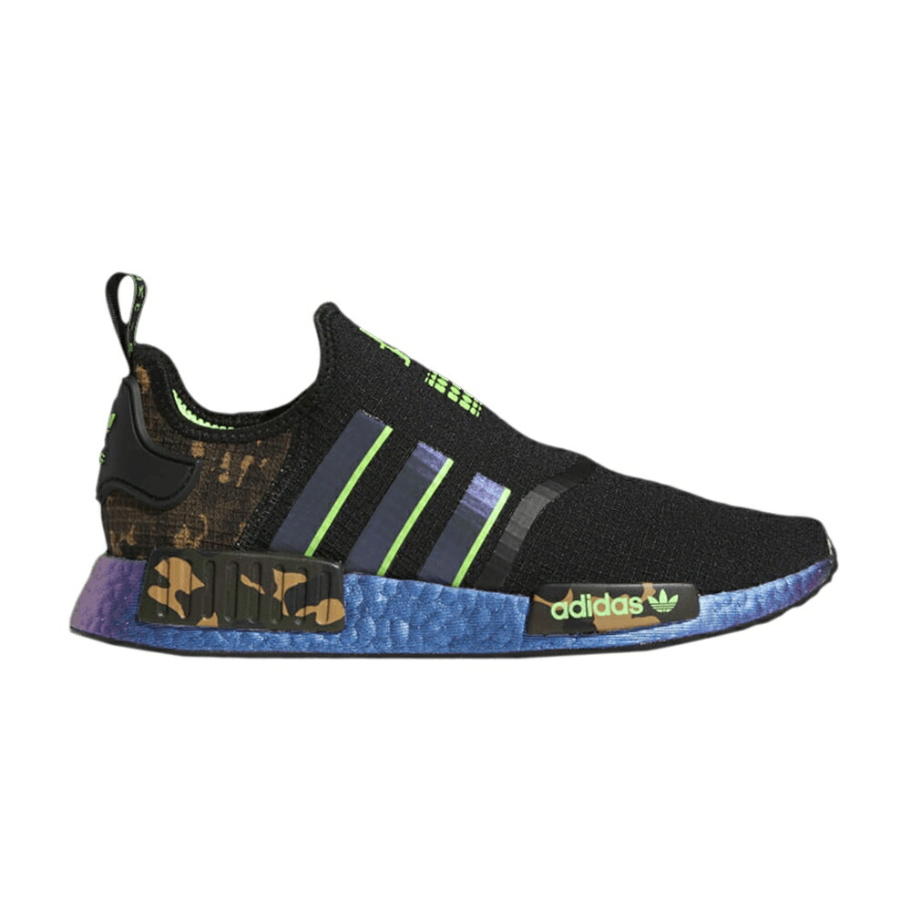 アディダス 家鴨柄 中核グループ 黒いこと 黒いこと 緑 緑であること NMD_R1 \u0027BLACK PRINT\u0027 スニーカー メンズ ADIDAS JUJU SMITH-SCHUSTER X CAMO / CORE BLACK SOLAR GREEN SUPPLIER