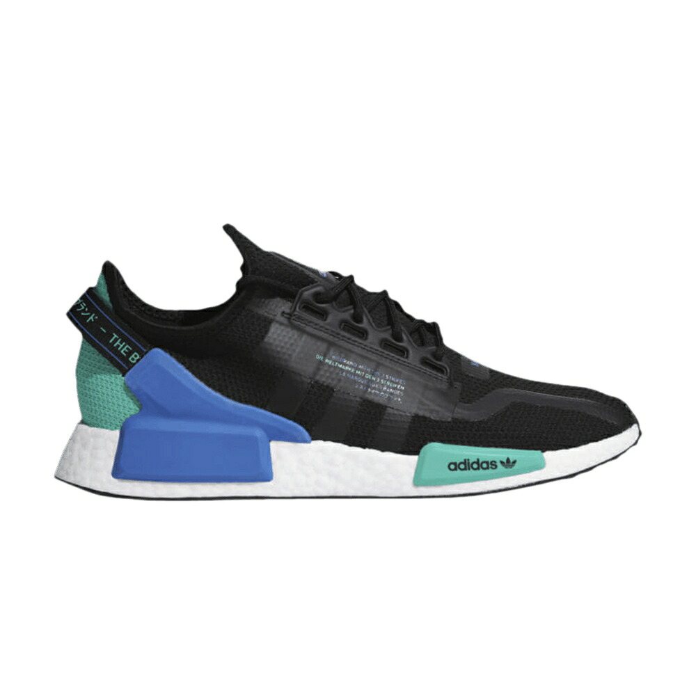 アディダス 中核グループ 黒いこと 黒いこと NMD_R1 \u0027BLACK CYAN\u0027 スニーカー メンズ ADIDAS V2 / CORE BLACK CORE BLACK CLOUD