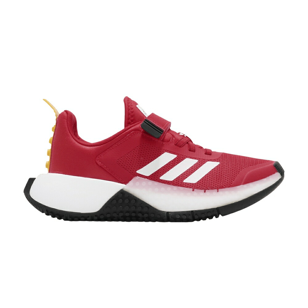 アディダス 赤 レッド 白色 ホワイト 黄色 イエロー RED スニーカー メンズ ADIDAS LEGO X SPORT LITTLE KID / RED CLOUD WHITE EQUIPMENT YELLOW