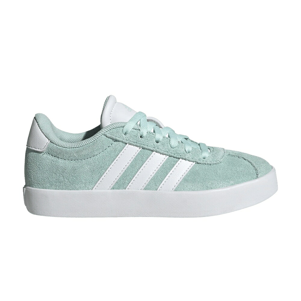 アディダス コート 白色 ホワイト コア 黒色 ブラック 3.0 'HALO MINT' スニーカー メンズ ADIDAS VL COURT K / HALO MINT CLOUD WHITE CORE BLACK｜スニケス