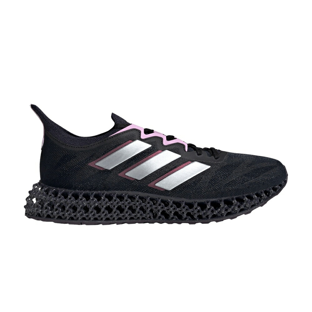 アディダス コア 黒色 ブラック 銀色 シルバー BLACK SILVER スニーカー レディース ADIDAS WMNS 4DFWD 3 LILAC / CORE BLACK SILVER METALLIC CLOUD