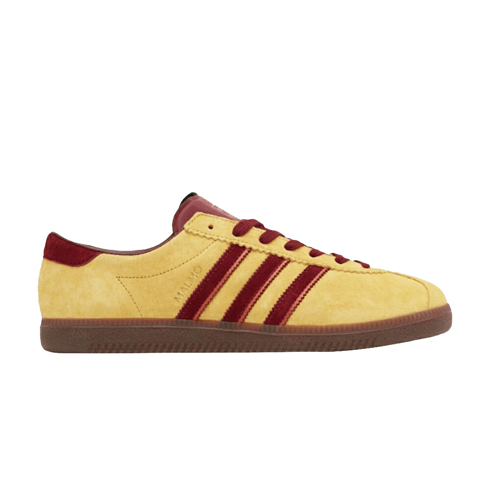 アディダス 黄味がかった 黄色 赤 赤いこと \u0027SWEDISH GGAKAKA\u0027 SIZE? スニーカー メンズ ADIDAS MALMO EXCLUSIVE / YELLOW WINE RED