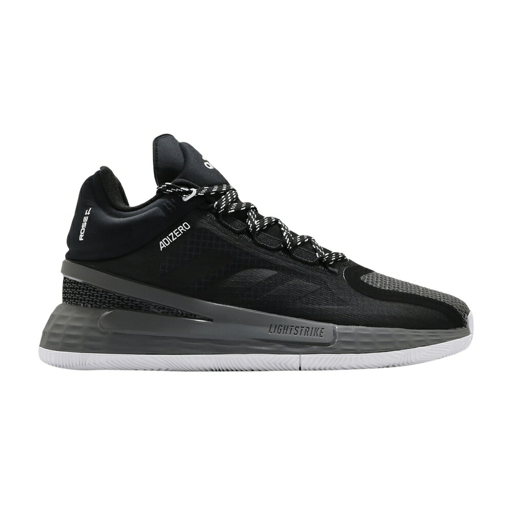 アディダス ローズ コア 黒色 ブラック 灰色 グレー BLACK GREY スニーカー メンズ ADIDAS D ROSE 11 / CORE BLACK SCARLET GREY FIVE