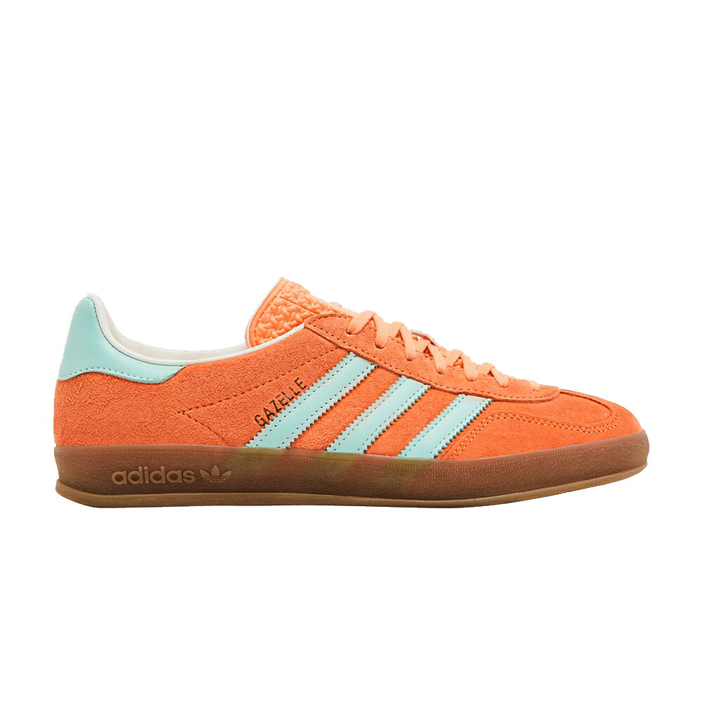 アディダス ガゼル 橙 オレンジ色 \u0027ORANGE MINT\u0027 スニーカー メンズ ADIDAS GAZELLE INDOOR CLEAR / EASY ORANGE CLEAR MINT GUM