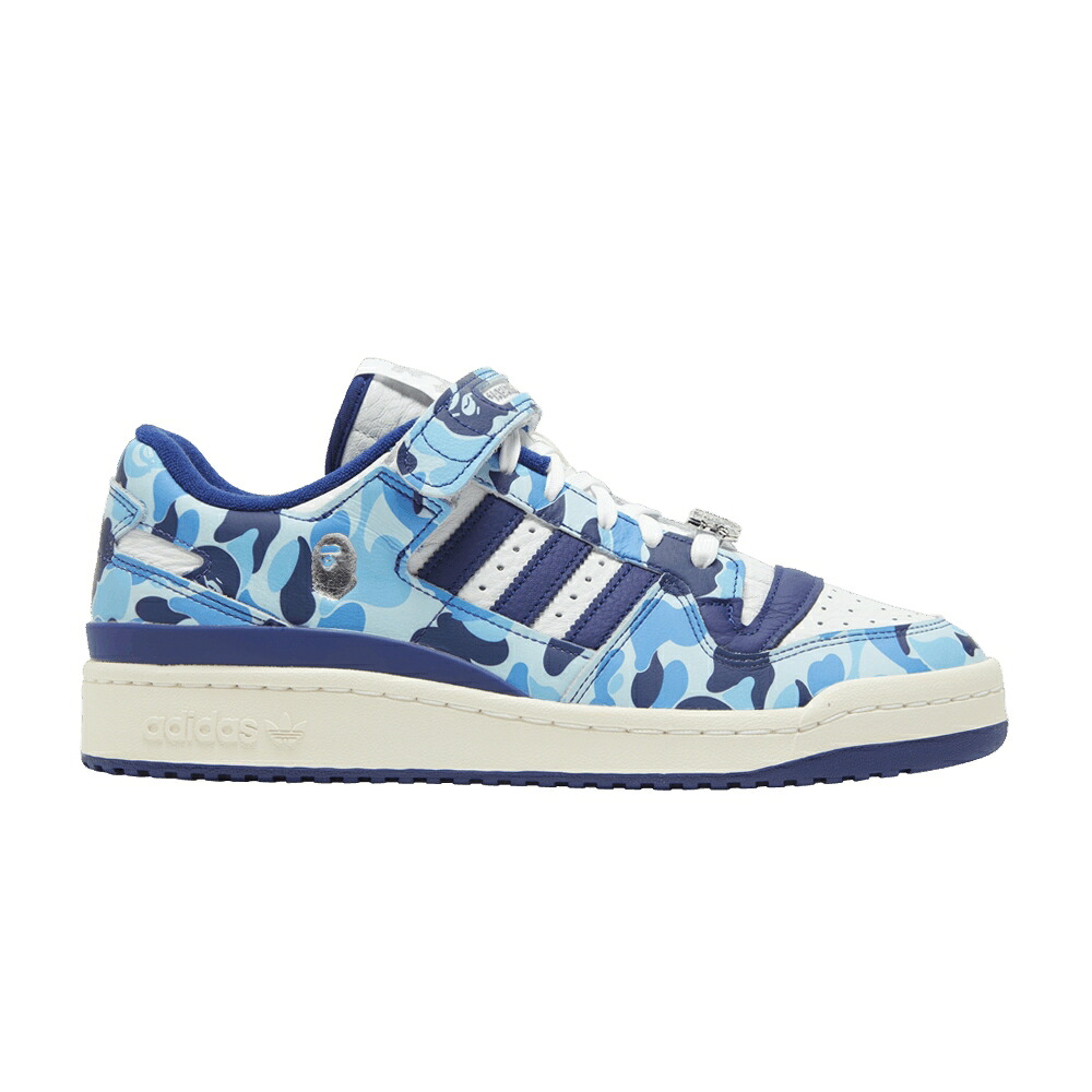 アディダス 討論会 白いこと 白いこと \u002730TH BLUE\u0027 スニーカー メンズ ADIDAS BAPE X FORUM LOW 84 ANNIVERSARY - / CLOUD WHITE SUPPLIER COLOUR OFF