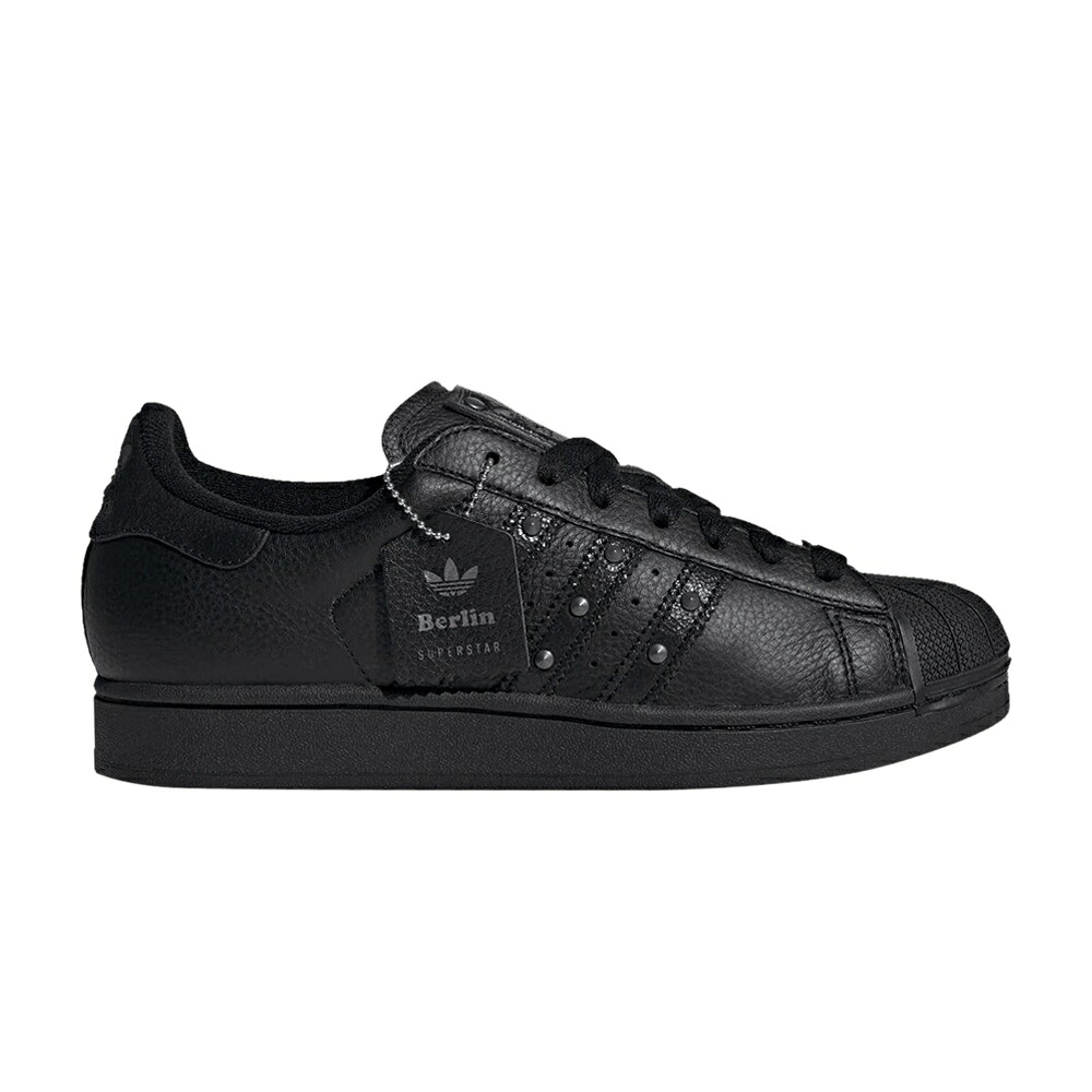 アディダス はやりっ児 中核グループ 黒いこと 黒いこと 炭素 \u0027BERLIN\u0027 スニーカー メンズ ADIDAS SUPERSTAR / CORE BLACK CARBON IRON METALLIC