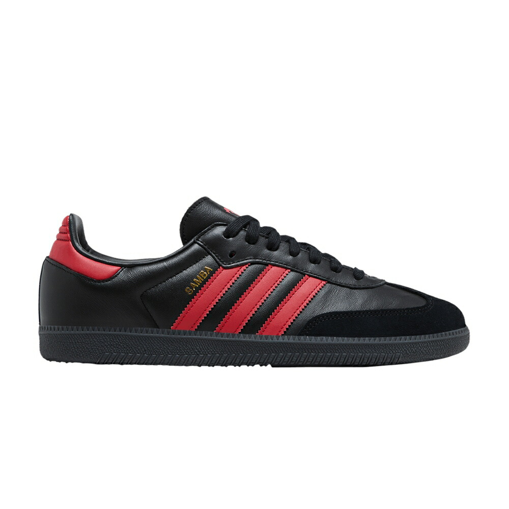 アディダス ユナイテッド サンバ コア 黒色 ブラック 赤 レッド 'HOME KIT' スニーカー メンズ ADIDAS MANCHESTER UNITED X SAMBA / CORE BLACK MUFC RED CORE BLACK