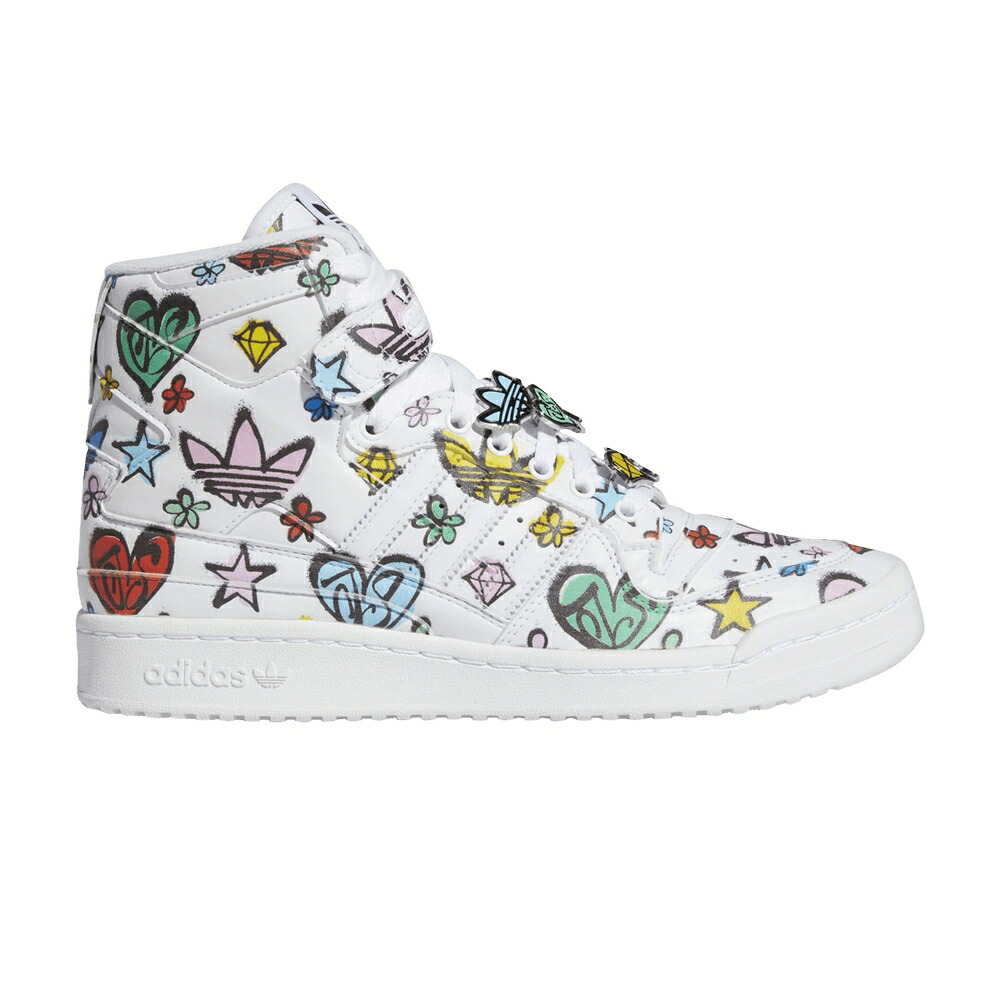 アディダス ジェレミー フォーラム ハイ 白色 ホワイト コア MONOGRAM スニーカー メンズ ADIDAS JEREMY SCOTT X FORUM 84 HIGH / CLOUD WHITE CLOUD WHITE CORE