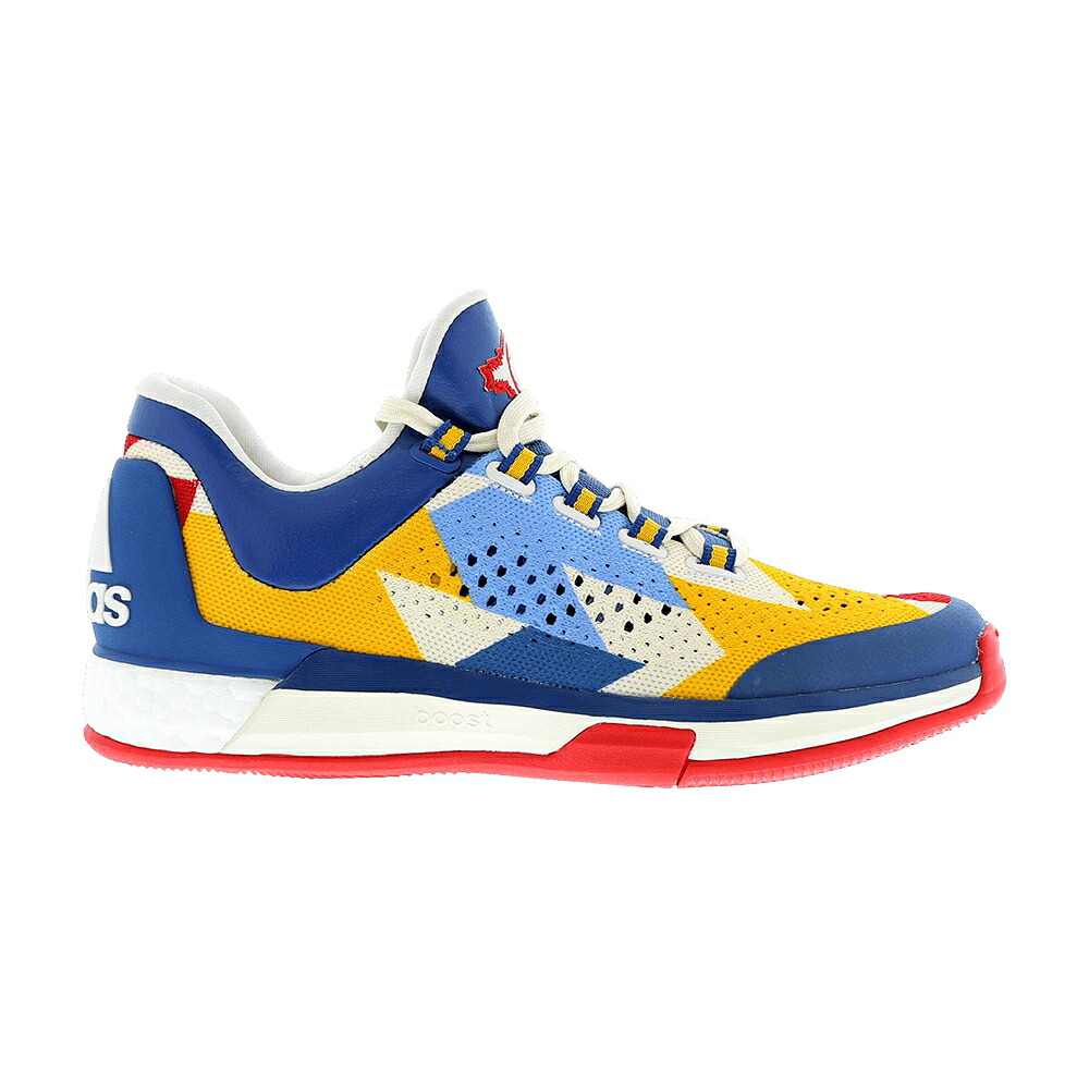 アディダス ブースト 赤 レッド 黄色 イエロー 青色 ブルー 白色 ホワイト 'ROOKIE YEAR' スニーカー メンズ ADIDAS CRAZYLIGHT BOOST 2015 ANDREW WIGGINS OF THE / RED YELLOW BLUE OFF WHITE