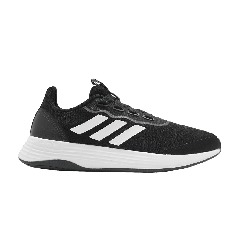 アディダス コア 黒色 ブラック 白色 ホワイト 灰色 グレー BLACK WHITE スニーカー レディース ADIDAS WMNS QT RACER SPORT / CORE BLACK CLOUD WHITE GREY SIX