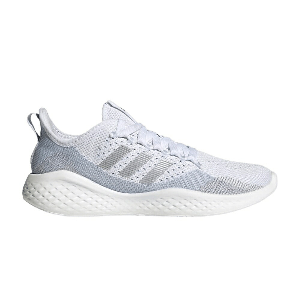 アディダス 白色 ホワイト 銀色 シルバー 青色 ブルー 2.0 WHITE BLUE スニーカー レディース ADIDAS WMNS FLUIDFLOW HALO / WHITE SILVER METALLIC HALO BLUE