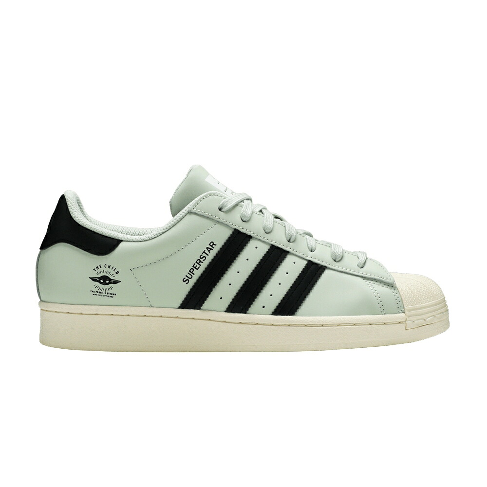 アディダス スーパースター 緑 グリーン コア 黒色 ブラック クリーム スターウォーズ 'THE CHILD' スニーカー メンズ  STAR WARS X SUPERSTAR / LINEN GREEN CORE BLACK CREAM