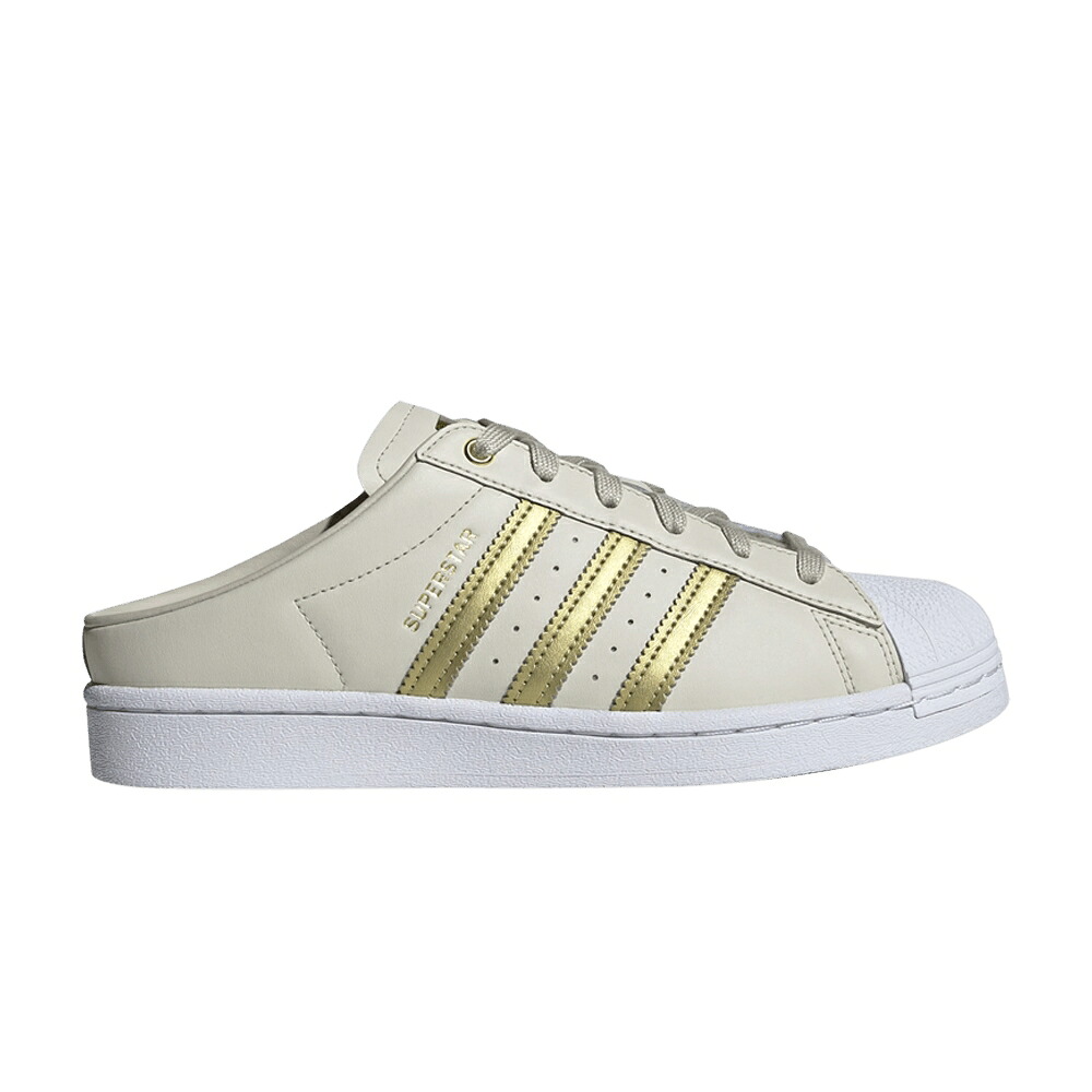 アディダス はやりっ児 ゴールド 白いこと 白いこと \u0027BLISS METALLIC\u0027 スニーカー レディース ADIDAS WMNS SUPERSTAR MULE GOLD / BLISS GOLD METALLIC CLOUD WHITE
