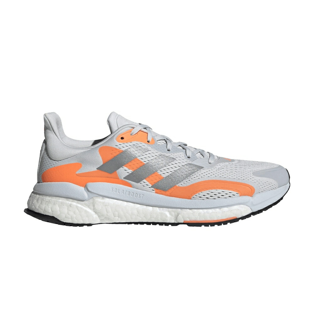 アディダス ブースト 灰色 グレー 銀色 シルバー GREY ORANGE スニーカー メンズ ADIDAS SOLAR BOOST 3 SCREAMING / DASH GREY SILVER METALLIC