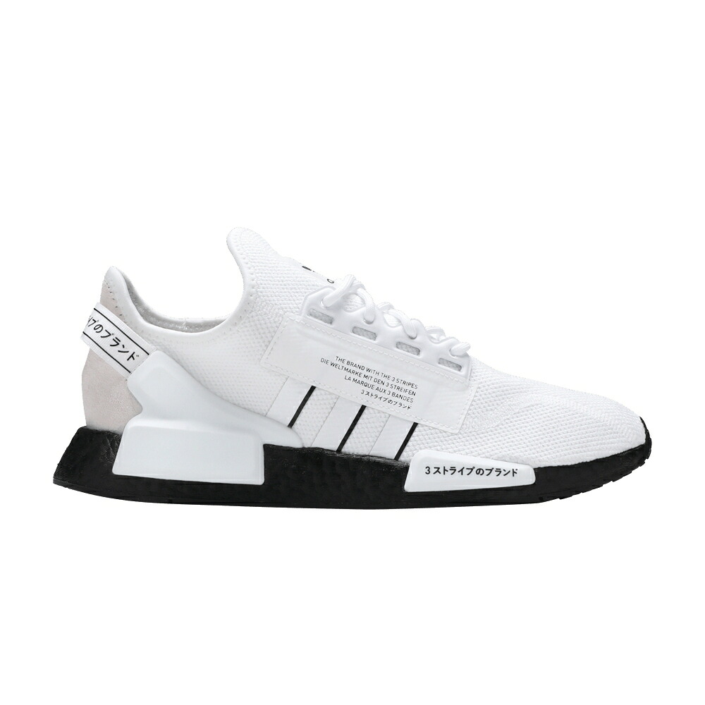アディダス 白色 ホワイト コア 黒色 ブラック 灰色 グレー NMD_R1 'WHITE BLACK' スニーカー メンズ ADIDAS V2 / CLOUD WHITE CORE BLACK GREY ONE|スニケス