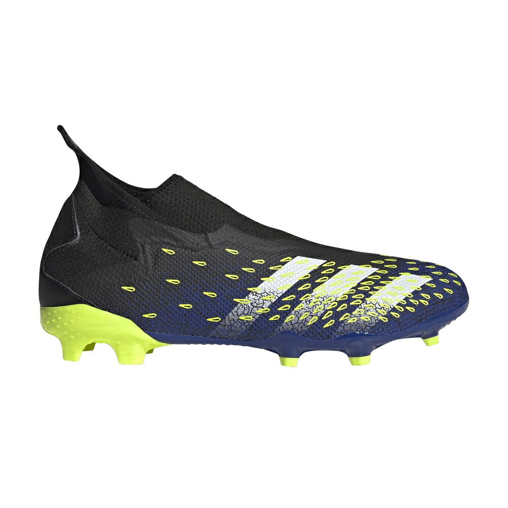 アディダス プレデター 青色 ブルー コア 黒色 ブラック 白色 ホワイト FREAK.3 'DEMONSCALE YELLOW' スニーカー メンズ ADIDAS PREDATOR LACELESS FG - ROYAL BLUE / CORE BLACK CLOUD WHITE SOLAR｜スニケス