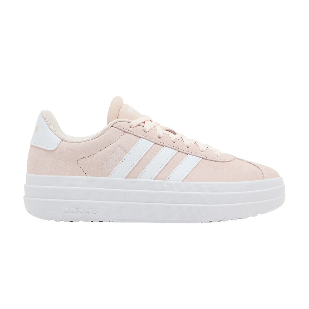 アディダス 厚地の外套 白いこと 白いこと \u0027WONDER QUARTZ\u0027 スニーカー レディース ADIDAS WMNS VL COURT BOLD / WONDER QUARTZ CLOUD WHITE CLOUD スニーカー-靴-レディース靴