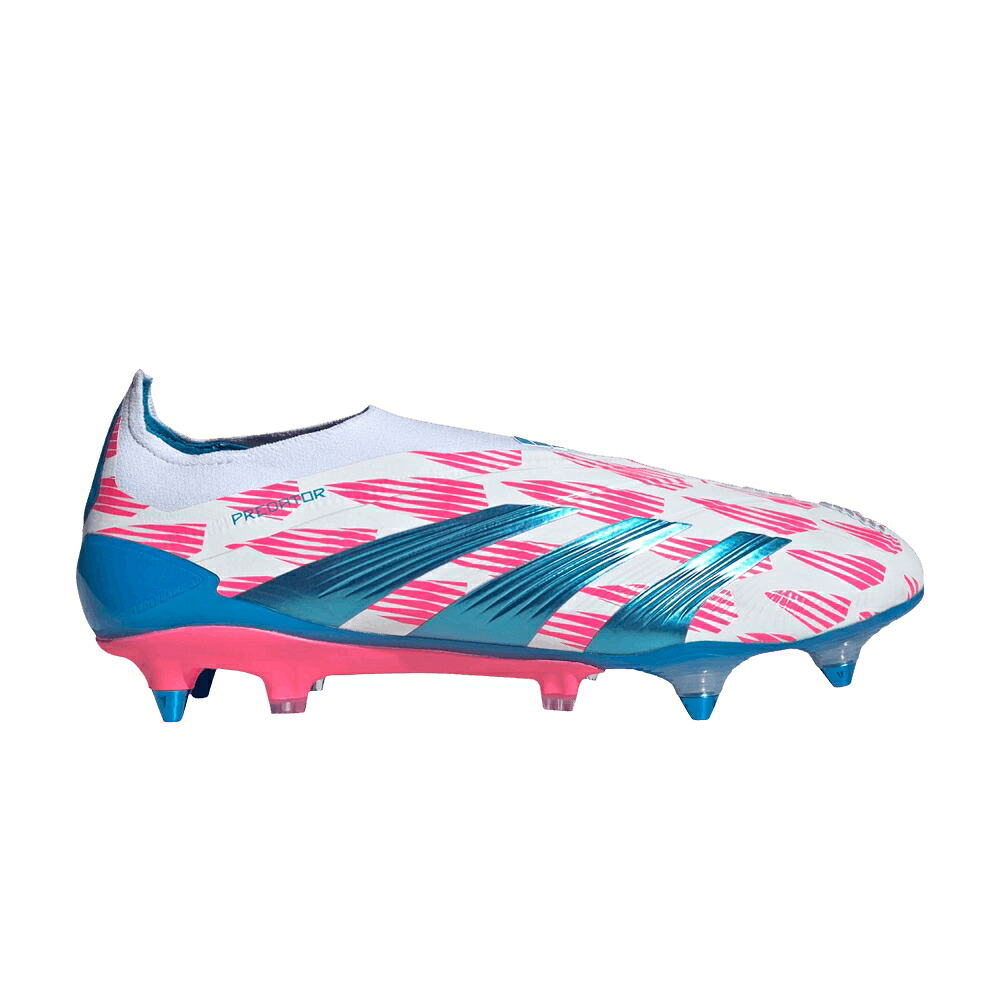 アディダス プレデター エリート 白色 ホワイト 青色 ブルー 'REEMERGENCE PACK' スニーカー メンズ ADIDAS PREDATOR ELITE LACELESS SG / CLOUD WHITE SOLAR BLUE SOLAR｜スニケス