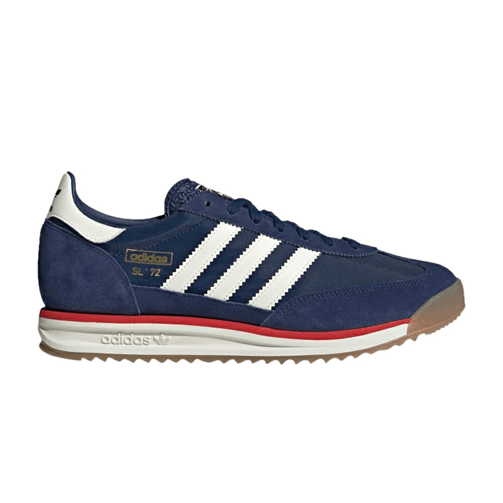 アディダス 青色 ブルー 白色 ホワイト 赤 レッド 'DARK RED' スニーカー メンズ ADIDAS SL72 RS BLUE OFF WHITE / DARK BLUE OFF WHITE RED｜スニケス