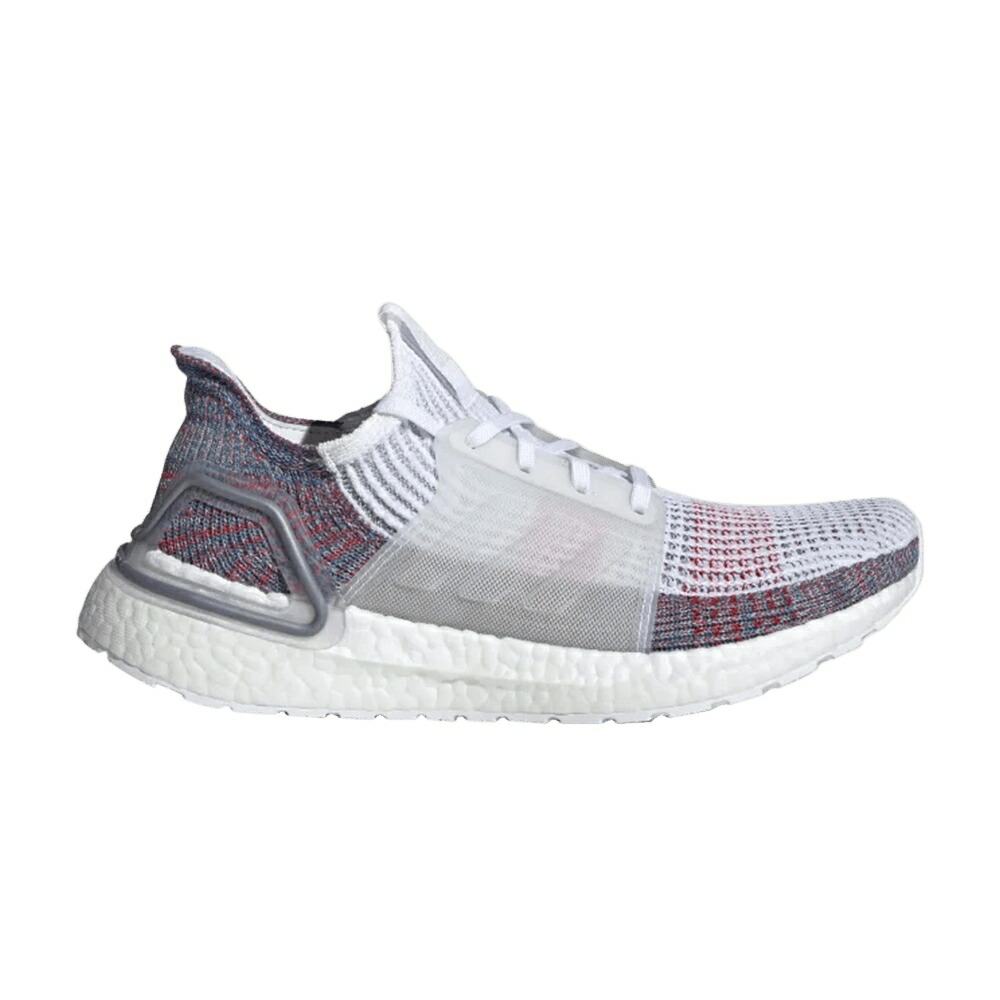 アディダス 白色 ホワイト 青色 ブルー REFRACT スニーカー レディース ADIDAS WMNS ULTRABOOST 19 / CLOUD WHITE CRYSTAL WHITE BLUE