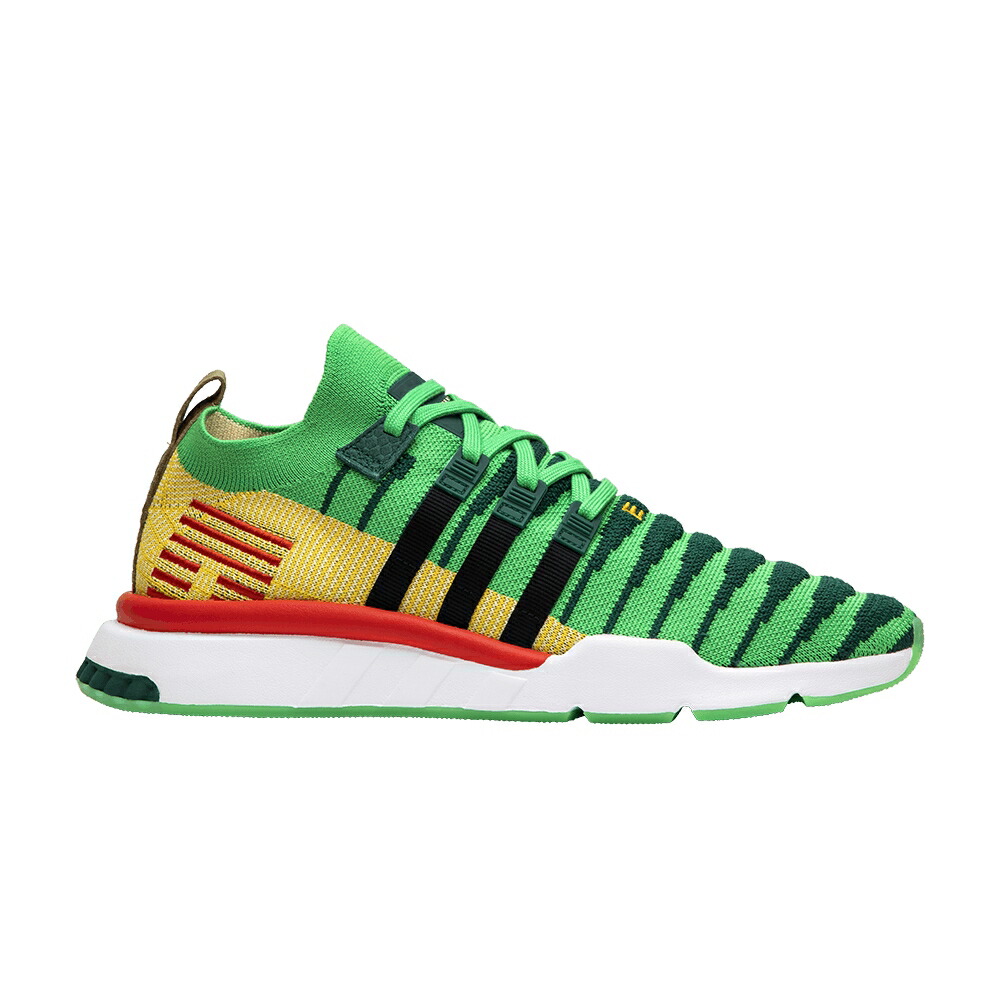 アディダス ドラゴン ミッド 緑 グリーン コア 黒色 ブラック スニーカー メンズ ADIDAS DRAGON BALL Z X EQT SUPPORT MID ADV PRIMEKNIT SHENRON / COLLEGIATE GREEN CORE BLACK BOLD