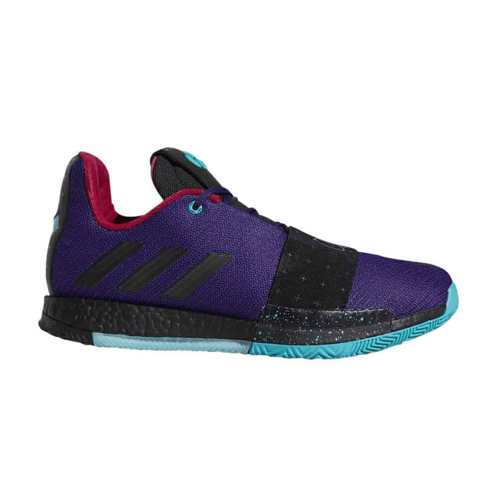 アディダス ハーデン カレッジ 紫 パープル 黒色 ブラック アクア VOL. 'DREW LEAGUE' スニーカー メンズ ADIDAS HARDEN 3 / COLLEGE PURPLE BLACK HI RES AQUA