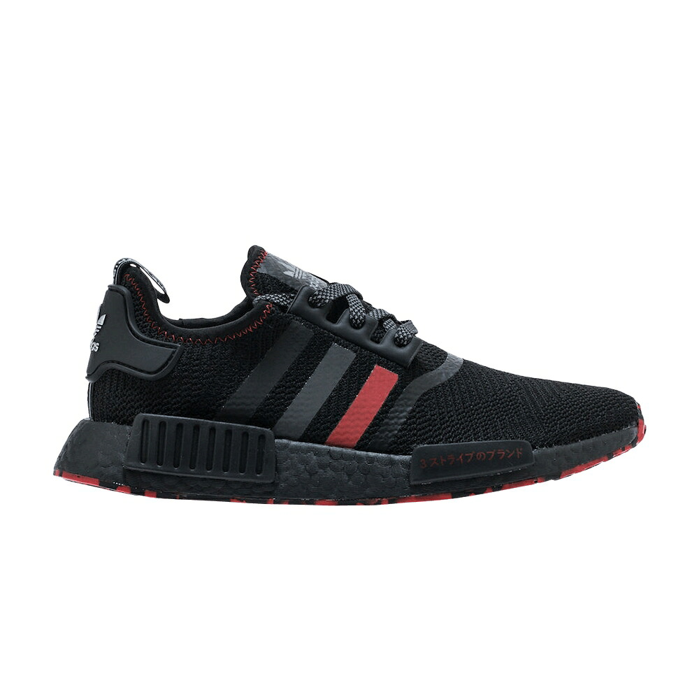 アディダス 黒色 ブラック 灰色 グレー 赤 レッド NMD_R1 'RED MARBLE' スニーカー メンズ ADIDAS / BLACK GREY RED|スニケス