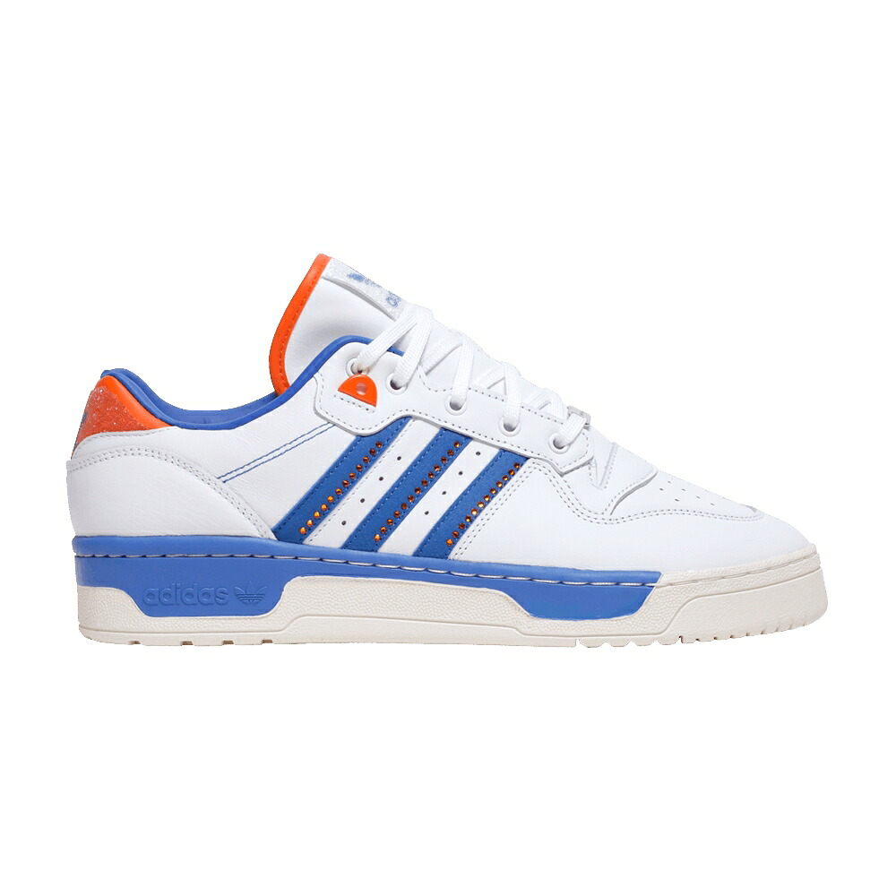 アディダス 白色 ホワイト 青色 ブルー 橙 オレンジ 'CLOUD BLUE' スニーカー メンズ ADIDAS SWAROVSKI X RIVALRY LOW WHITE / CLOUD WHITE BLUE ORANGE|スニケス